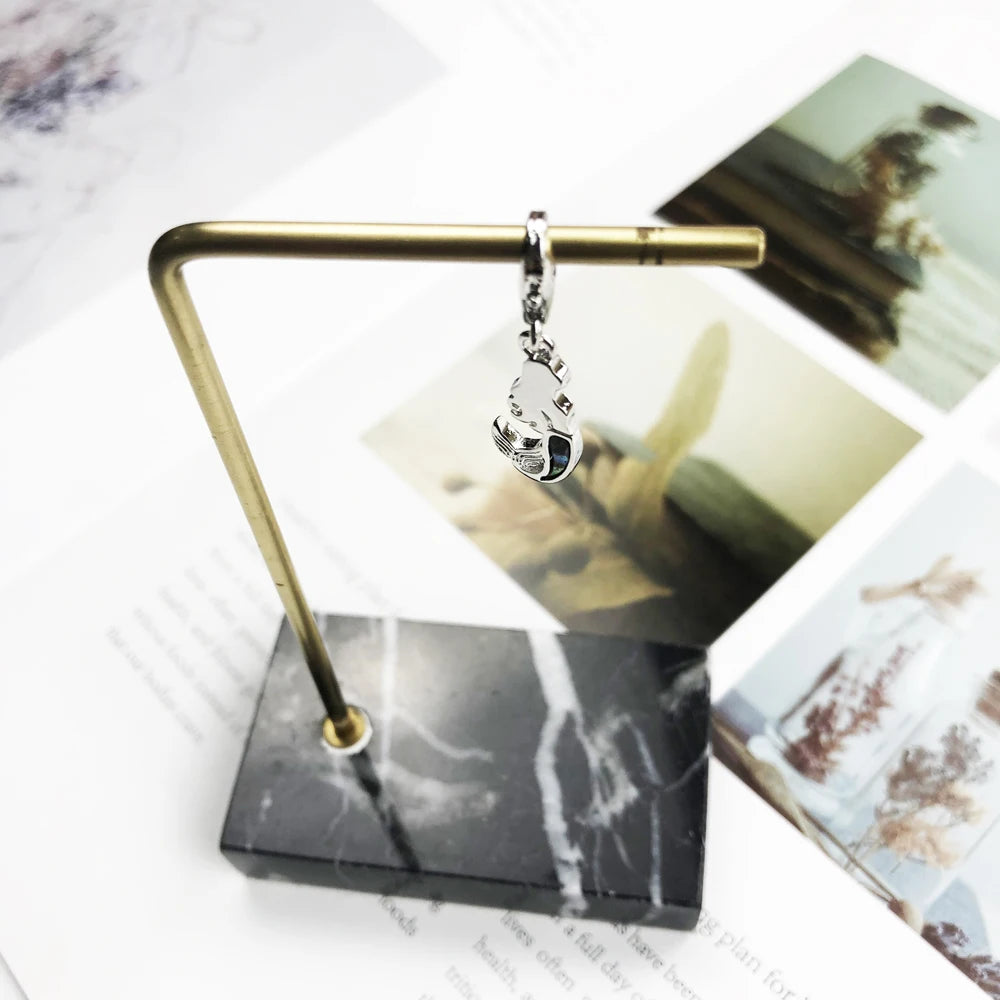 Damen-Charm-Anhänger Meerjungfrau romantisch aus Sterlingsilber