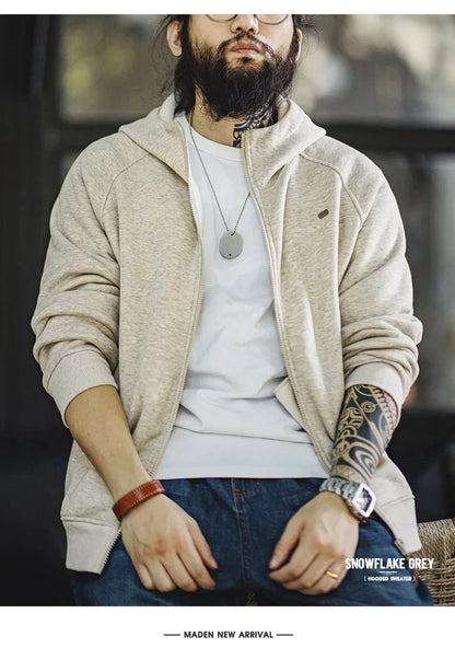 Herren Sportjacke in Grau Polar Fleece Verdickt Warme Sportjacke Reißverschluss