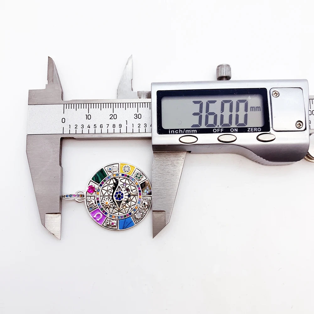 Damen-Charm-Anhänger Amulett magisch Natur Glück aus Sterlingsilber