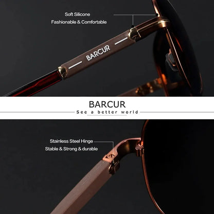 Sonnenbrille Pilot polarisiert UV400 Fahren Angeln Herren