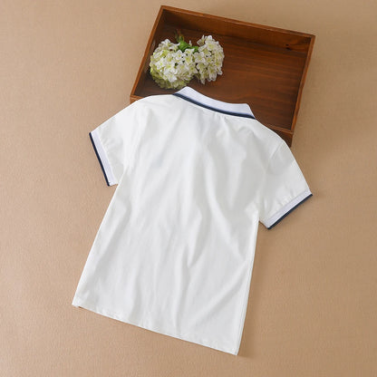 Jungen hemden Kurzarm neues Sommer Top Polos hirt Kinder kleidung Kinder Sport Baumwolle T-Shirts