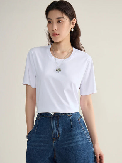 Lässiges Damen-T-Shirt in Übergröße mit Rundhalsausschnitt und kurzem Ärmel – bedrucktes, luftiges Design für den Sommer