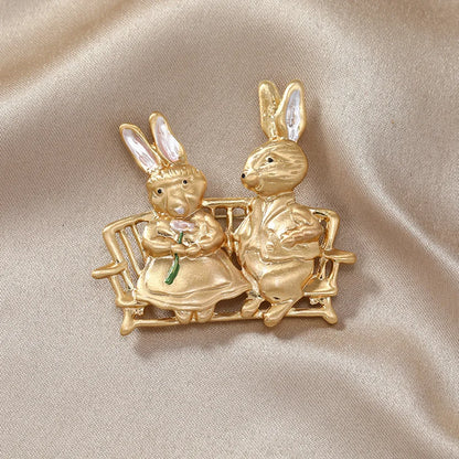 Brosche Hase Kristall Strass Luxus Kleidung Mantel Glänzend Damen
