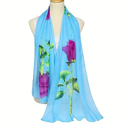 Damen Chiffon Hijab Schal gepunktet Strand Sommer Pareo Bandana muslimisch