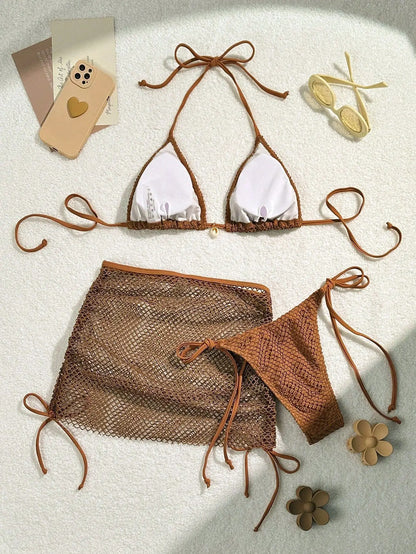 Sexy Bikini-Set mit Push-up und hoher Taille – Perfekt für Strand und Pool
