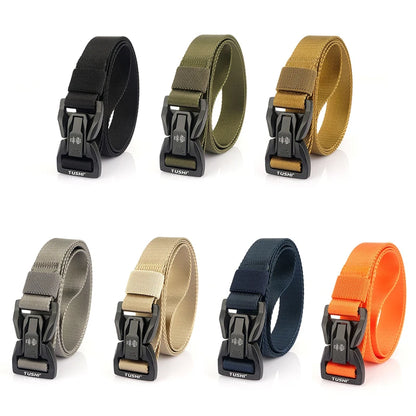 VATLY Techwear Nylon-Gürtel 2,5 cm Schnellverschluss Unisex Taktisch