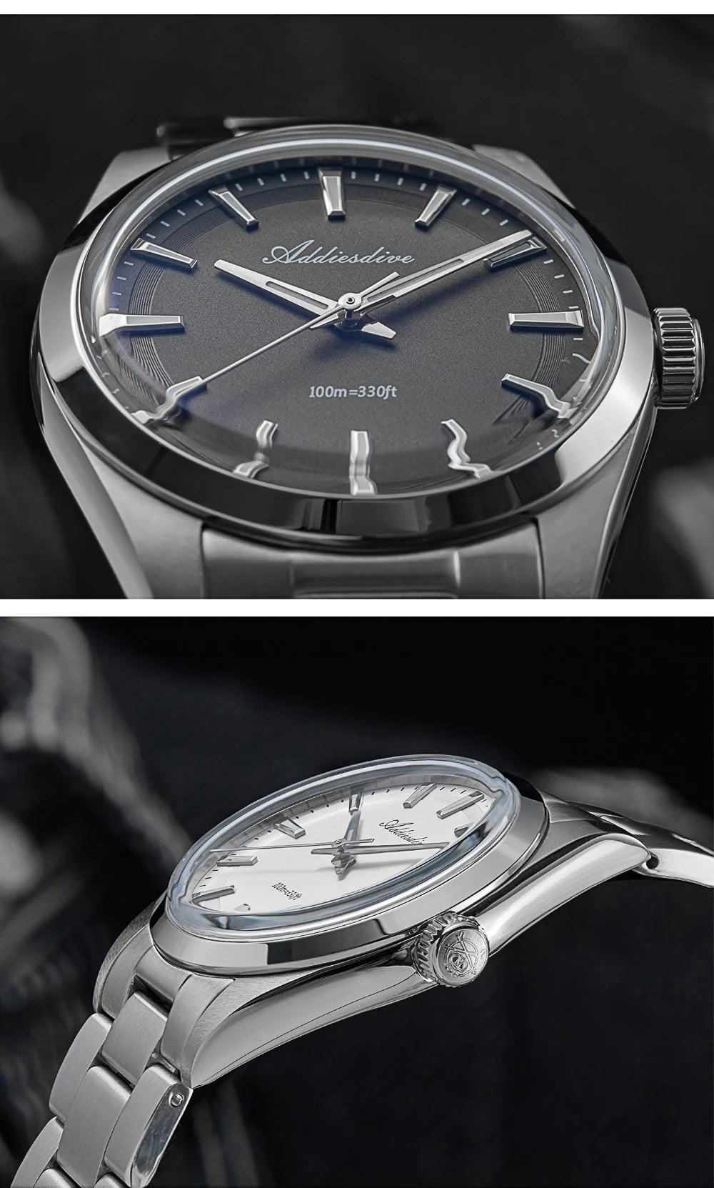 Herren-Sportuhr 36 mm mit Bubble-Glas und BGW9-Leuchtwerk
