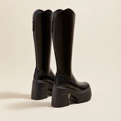 AIYUQI Western Cowboy Boots Women 2025 New Fashion High Heel Female Rider Boots 11cm Heel High Platform Skinny Boots Women