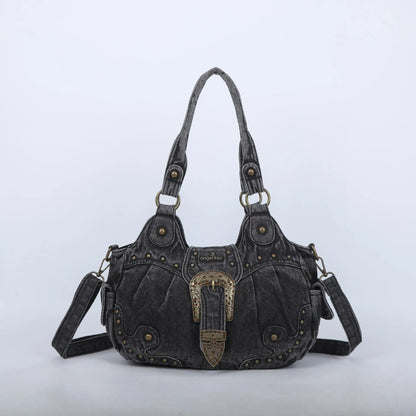 Damen-Handtasche aus PU Leder Leopardenmuster Top-Handle Tragegriff Mit Innenfächern und Reißverschlussfach