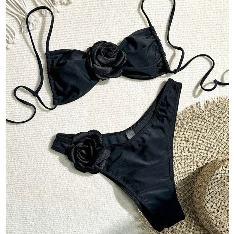 Dreiteiliges Damen-Bikini-Set im brasilianischen Stil – ideal für Strand und Pool
