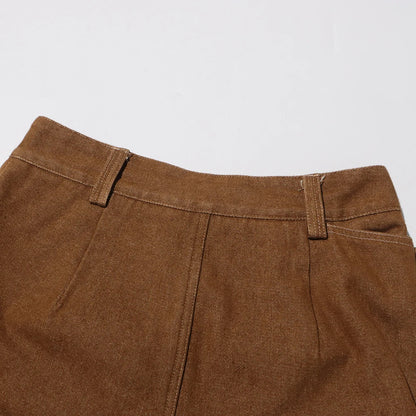 Eleganter Damen-Minirock mit hohem Bund und Schleifendetail – modisches Patchwork-Design für stilvolle Auftritte