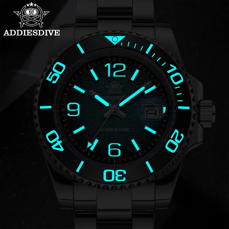 Herren-Taucheruhr 41 mm mit BGW9-Leuchtzeigern und 20 Bar