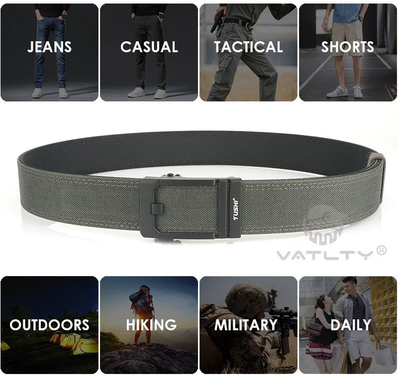 Unisex-Taktischer Gürtel aus 1100D Nylon mit Metall-Schnalle, Ideal für Airsoft-Pistolen