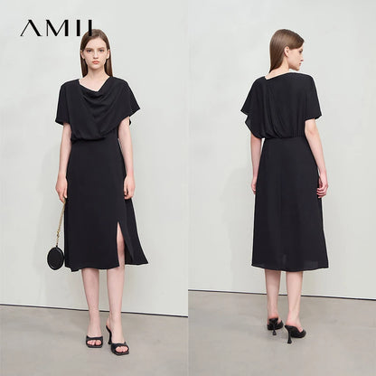 Zeitloses Bürokleid Für Damen Mit Schwingkragen Und Bequemem Sitz