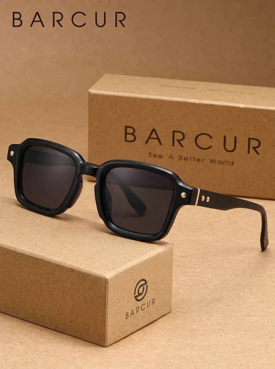 Sonnenbrille quadratisch Retro Luxe polarisiert UV400 Unisex