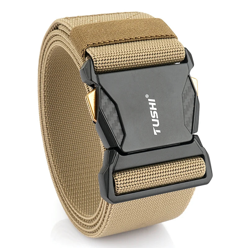 Herren-Gürtel Elastisch 50 mm Breite Mit Schnellverschluss für Outdoor und Freizeit Komfort