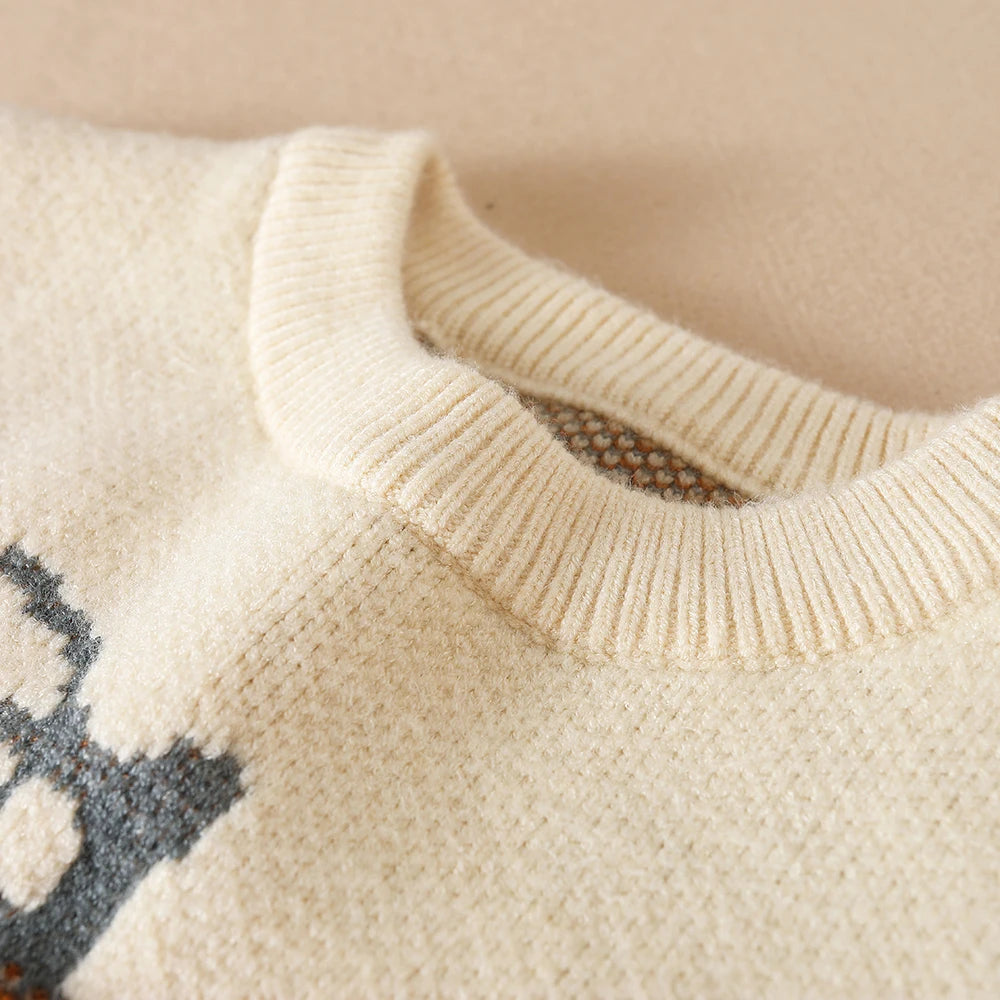 Baby Mädchen Pullover Herbst lange Ärmel Strickwaren Kinder Kürbis Kleidung Mädchen Halloween Outfit