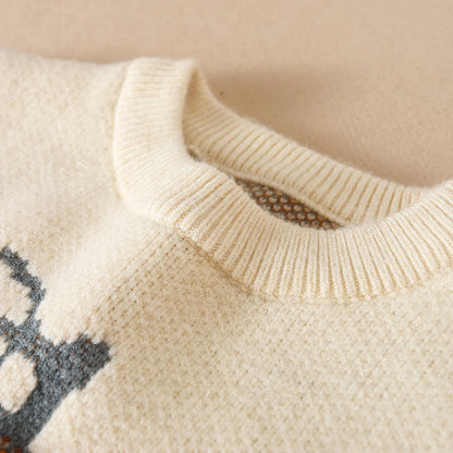 Baby Mädchen Pullover Herbst lange Ärmel Strickwaren Kinder Kürbis Kleidung Mädchen Halloween Outfit