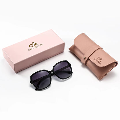 Damen-Sonnenbrille Schmetterling rosa Luxus UV400 polarisiert Geschenkbox