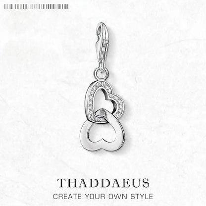 Damen-Charm-Anhänger Herz-Kette romantisch Liebesbeweis aus Sterlingsilber