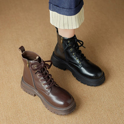 AIYUQI Women's Ankle Boots 2025 New Anti-slip Desert Short Boots Women Winter Platform British Style Women's Booties