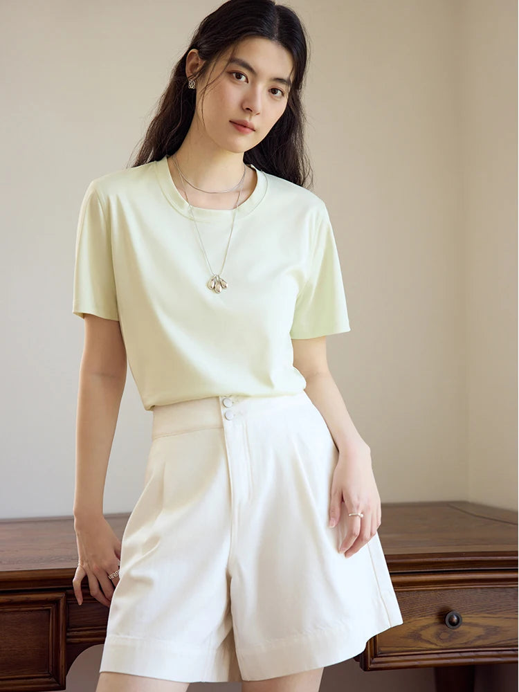 Lässiges Damen-T-Shirt in Übergröße mit Rundhalsausschnitt und kurzem Ärmel – bedrucktes, luftiges Design für den Sommer