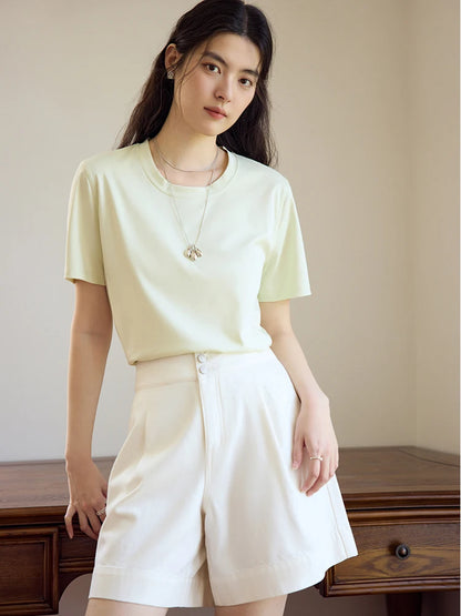 Lässiges Damen-T-Shirt in Übergröße mit Rundhalsausschnitt und kurzem Ärmel – bedrucktes, luftiges Design für den Sommer