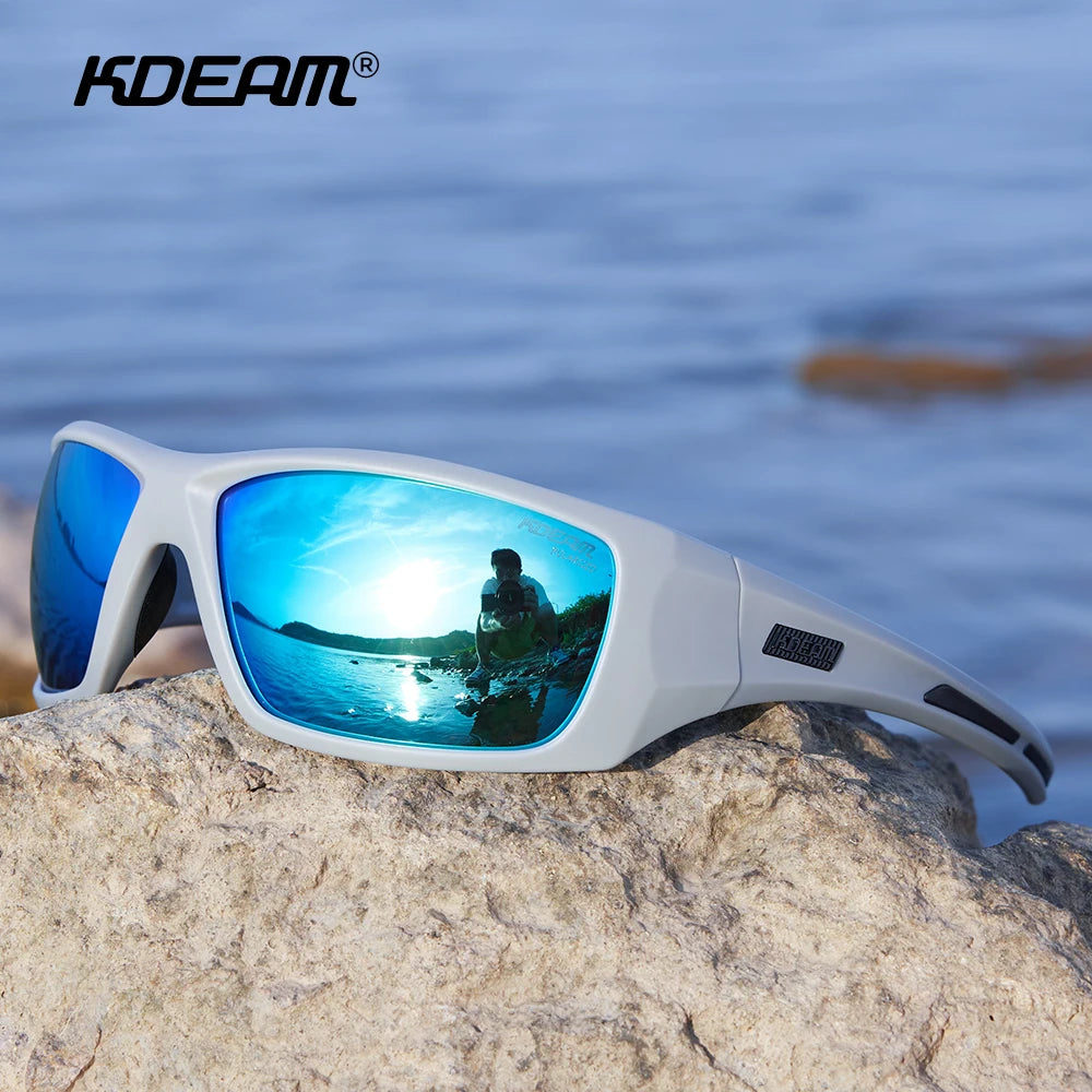 Sonnenbrille Radfahren TR90 polarisiert 1,2mm Glas Gummisteg Herren