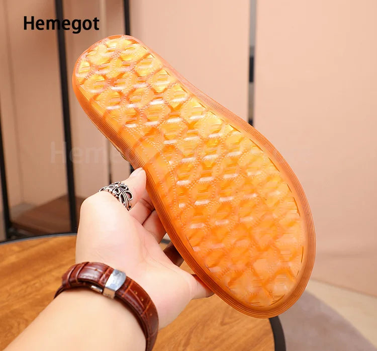 Men's Black Brown Sandals Roman Sandals New Summer Leather Non-Slip Soft Bottom Slippers Men's Casual Sandals Beach Shoes