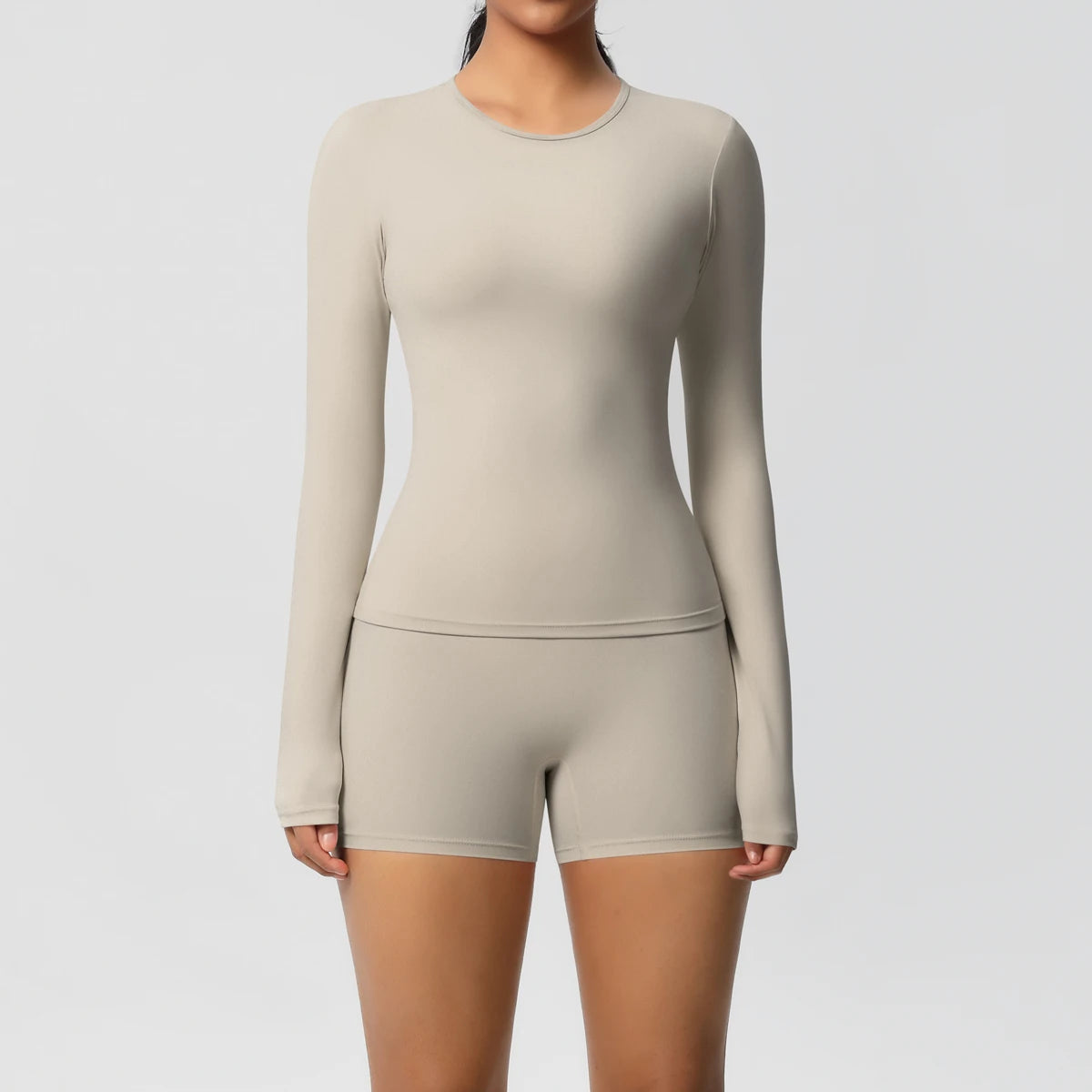 Frauen Yoga Set Schnell Trocknend Nylon Spandex Sport