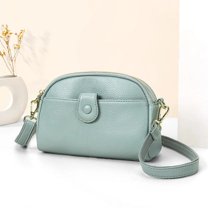 Damen-Handtasche Aus Rindleder Mit Mehreren Innenfächern Und Top-Griff Ideal für Alltag Und Abendveranstaltungen