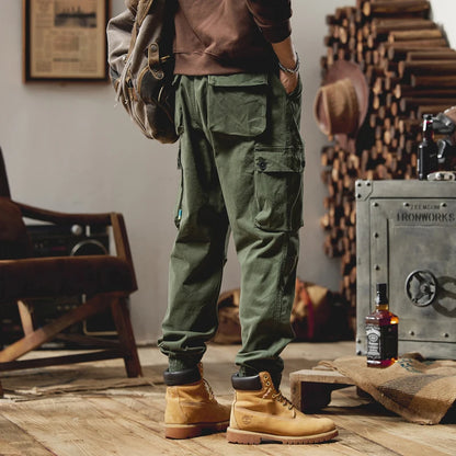 Herren Cargo Jogger Hose im lässigen Hip Hop Stil mit Taschen