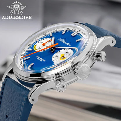 Herren-Chronograph mit VK64-Quarzwerk und Fluorkautschuk-Armband