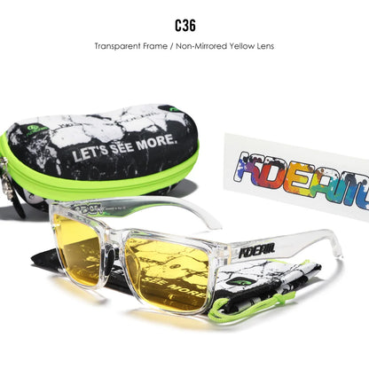 Sonnenbrille quadratisch polarisiert 37 Farben UV400 lässig Outdoor Unisex