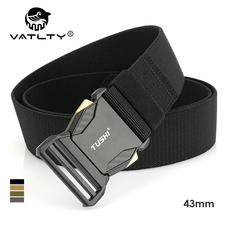 Herren-Taktischer Gürtel aus Nylon mit Elastikband für Outdoor Militärsport Schnellverschluss