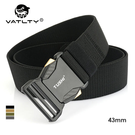 Herren-Taktischer Gürtel aus Nylon mit Elastikband für Outdoor Militärsport Schnellverschluss