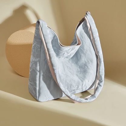 Damen Schultertasche aus Soft Synthetic Leather mit Casual Tote Bag Großkapazität
