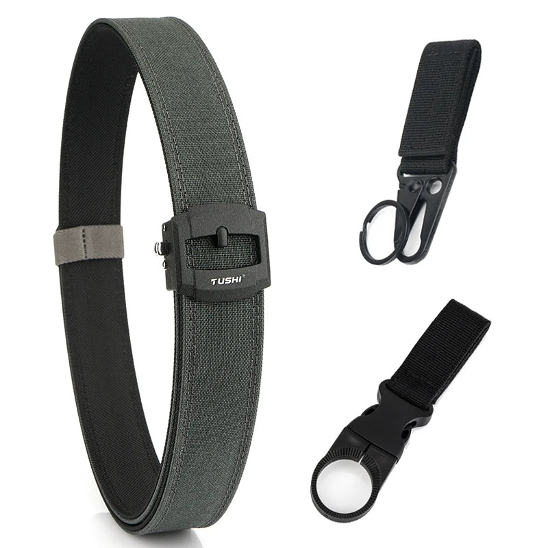 Herren-Taktischer Gürtel aus Nylon mit automatischer Metallschnalle für Outdoor-Einsatz