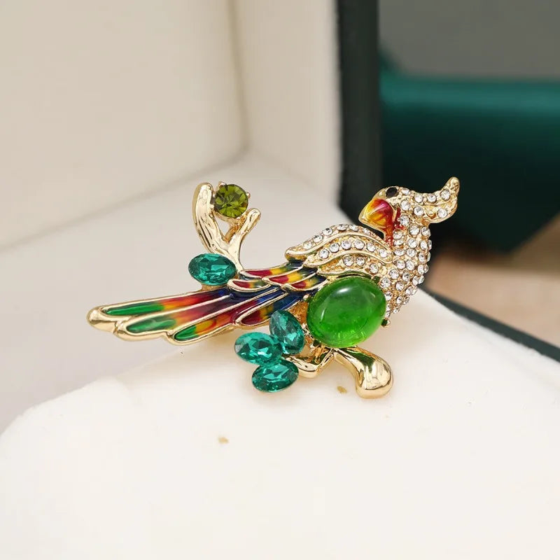 Brosche Vogel Kristall Strass Luxus Klassisch Party Mantel Damen