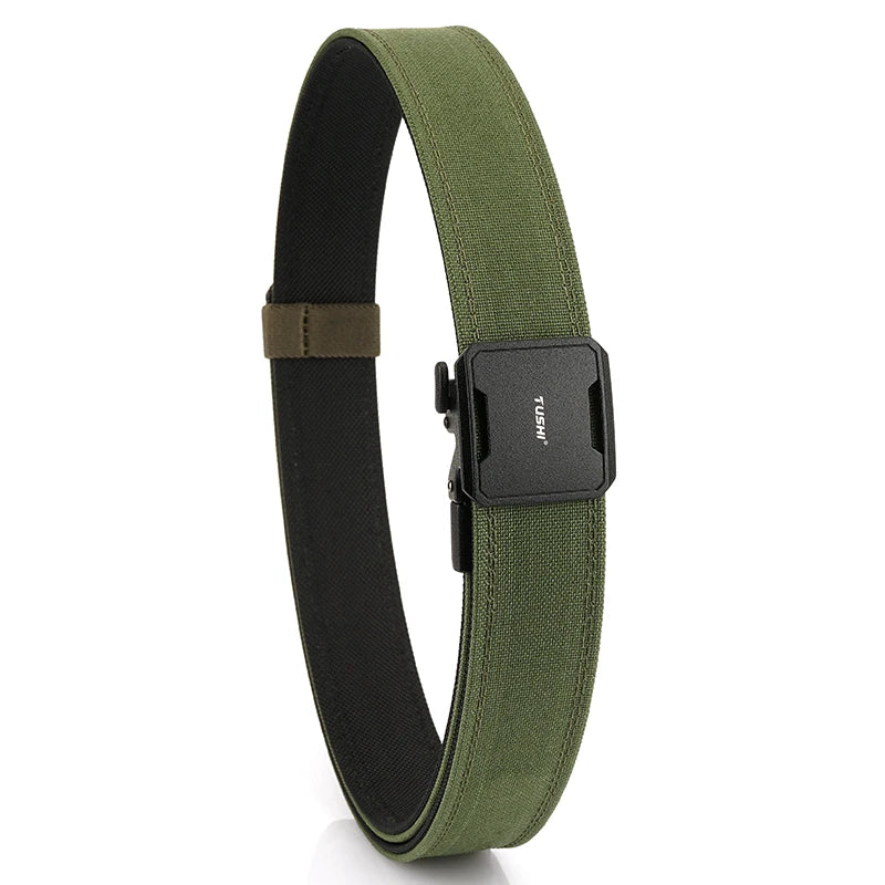 Herren-Taktischer Gürtel aus Nylon mit Automatischem Schnallenverschluss in Zwei Längen 110/120 cm