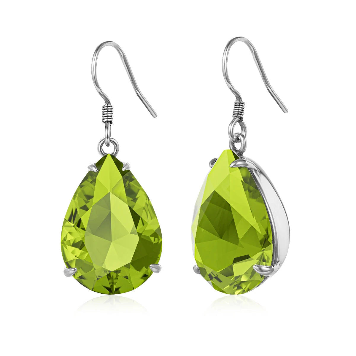 Damen-Ohrringe Tropfenform Aquamarin Blau Silber 925 Hochwertiger Luxus Schmuck Für Sie Geschenkidee