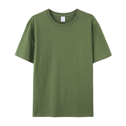 Herren Baumwolle T Shirt Leichter Oversize Schnitt Casual Sommer