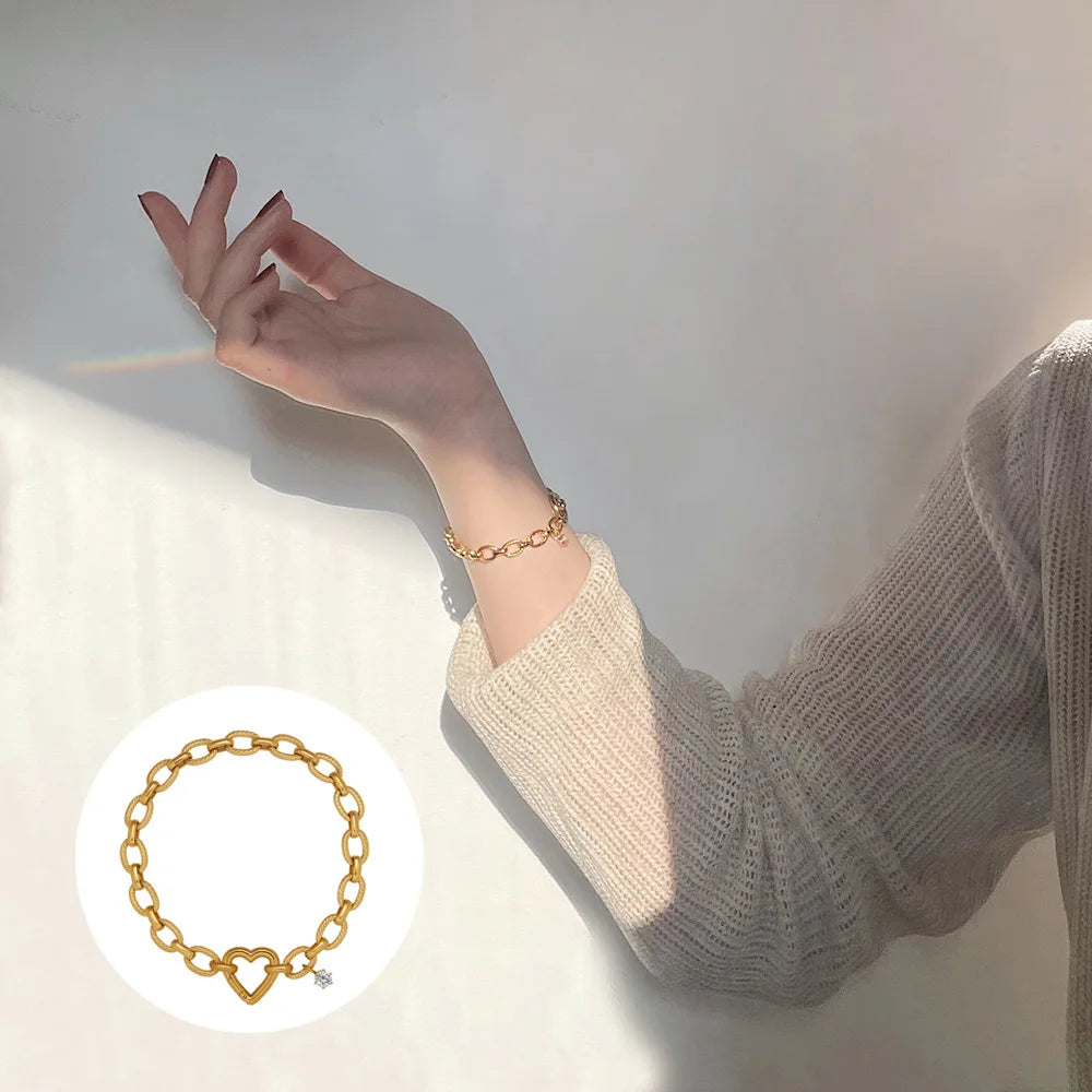 Edelstahl Neue Stil Kette Chic Mode Armband Armreif Wasserdicht Eingetroffen PVD Überzogene Handgelenk Schmuck für Frauen