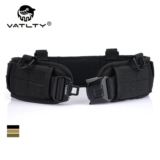 VATLY Hunting Tactical Gürtel Herren Nylon Schnellverschluss MOLLE Breit