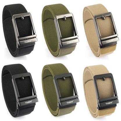 VATLY Herren Stretch-Gürtel 38mm mit Automatik-Schnalle aus Nylon