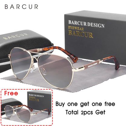 Sonnenbrille Pilot Memory-Rahmen Farbverlauf Spiegel polarisiert Unisex