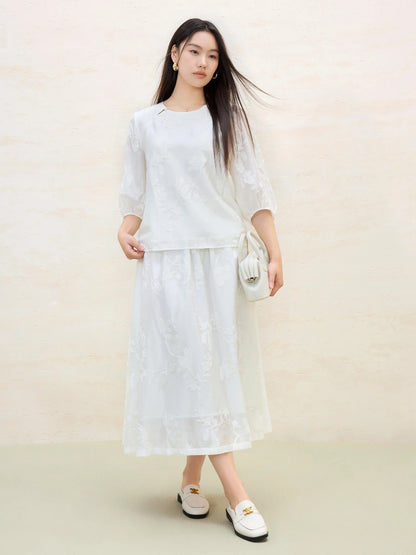 Luftiges Damen-Sonnenschutzshirt in Übergröße mit erfrischendem Design und Farbvielfalt für den Sommer.