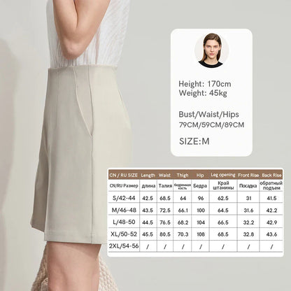 Sommerliche Damen-Casual-Shorts im sportlichen Stil mit Print – gerade geschnittene Hose für Frauen