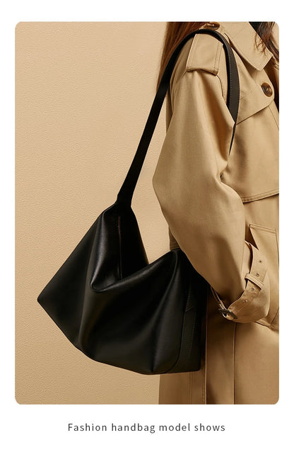 Damen Tote Tasche aus Split-Leder mit großem Fassungsvermögen Crossbody
