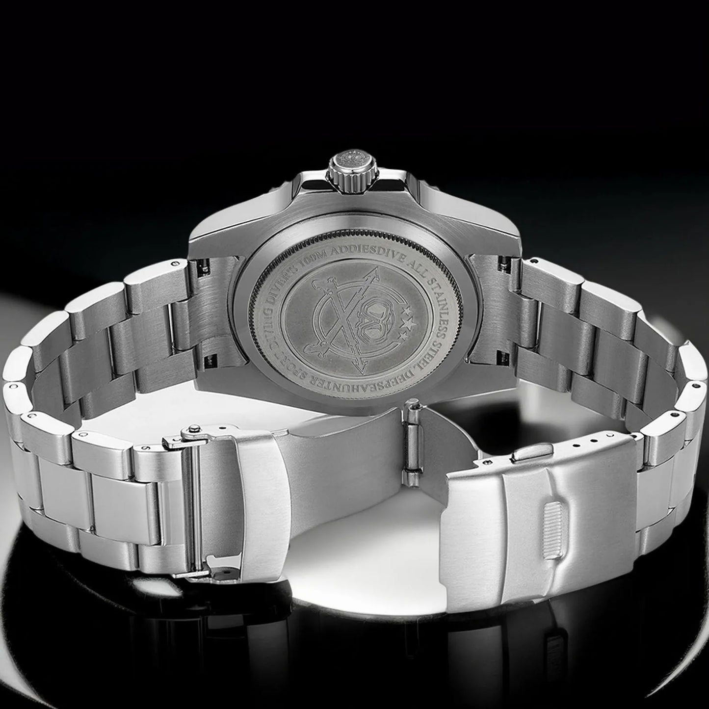 Herren Business-Automatikuhr 8215 Saphirglas 200m wasserdicht GMT Leuchtzeiger